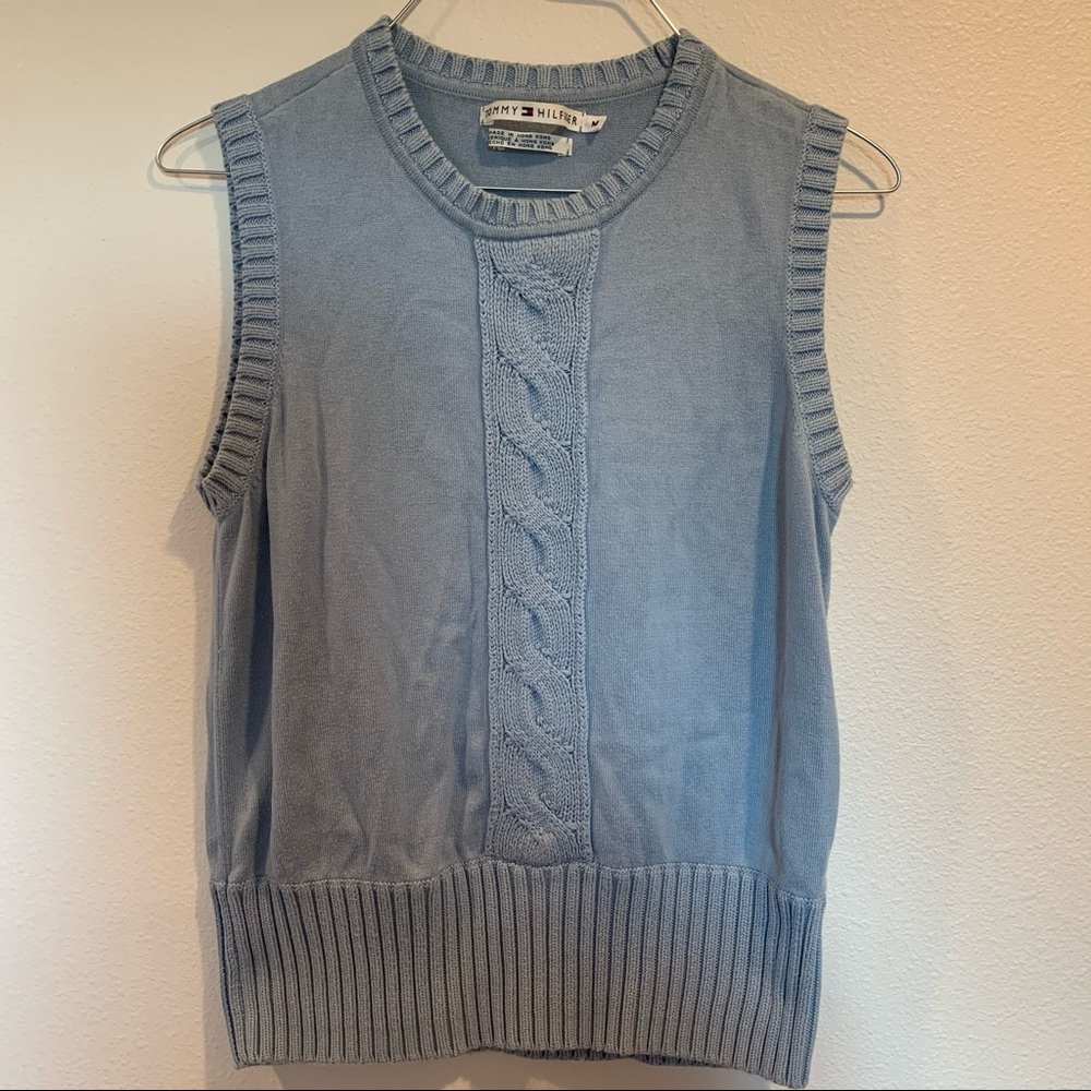 Baby blue sweater vest